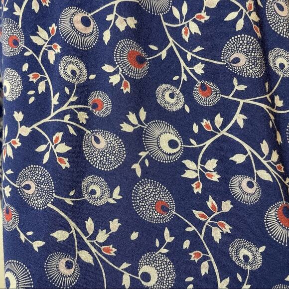 Caslon Blue Jersey Knit Abstract Floral Skirt XS - Picture 6 of 6